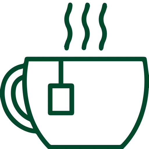 ティータイムの飲み物とスナック